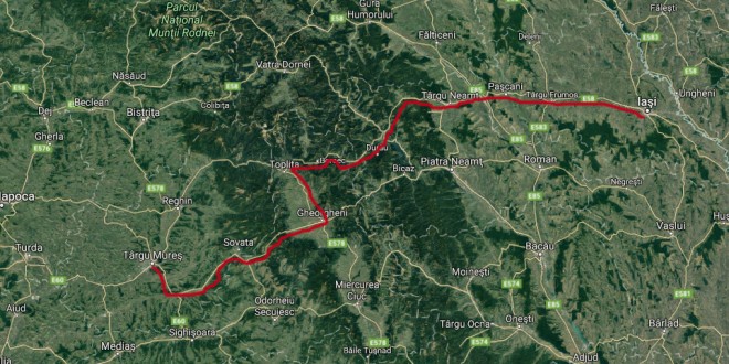 Marş de susţinere a construcţiei autostrăzii Târgu Mureş – Iaşi – Ungheni