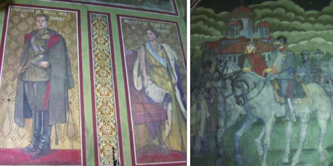 Un portret al Regelui Mihai, pictat în biserica din Scheii Braşovului, a supravieţuit perioadei comuniste