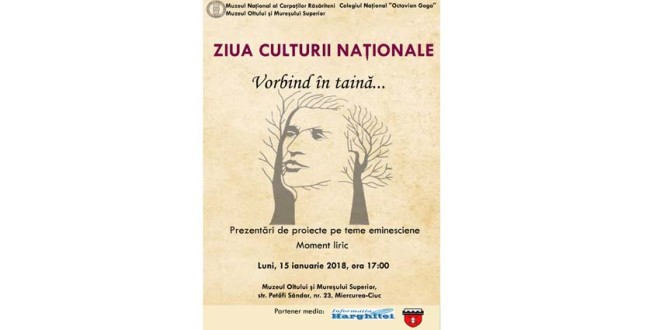 Evenimente dedicate Zilei Culturii Naționale