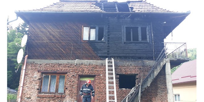 Incendiu la o casă din comuna Corbu