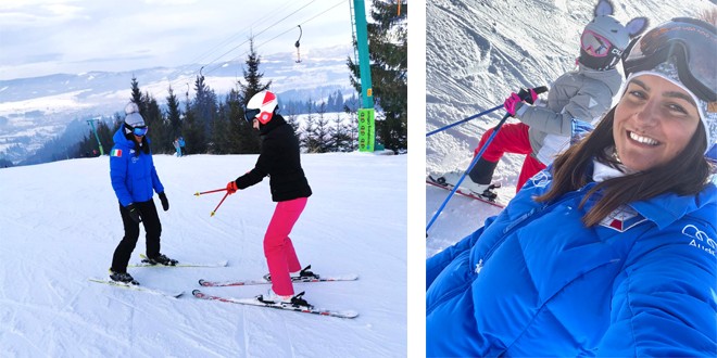 <h5><i>Andreea Cotfas, monitor de schi la Topliţa:</i></h5> „Mă emoţionează reuşitele cursanţilor mei”