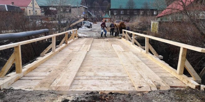 Trei poduri nou-nouţe pentru locuitorii din Tulgheş