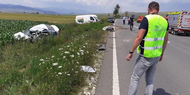 O femeie decedată, într-un accident rutier produs pe raza comunei Sâncrăieni