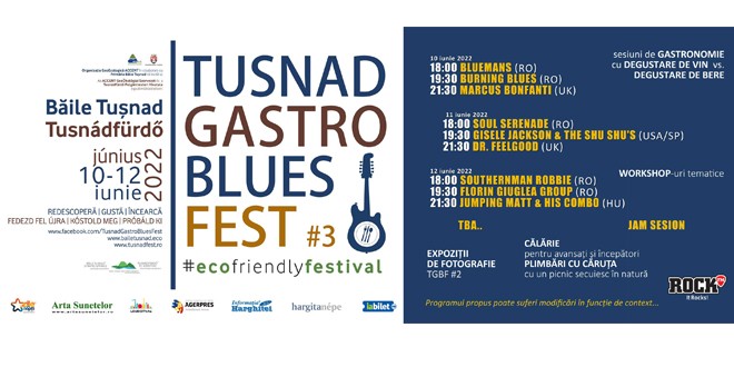 Mai puțin de două luni până la Tuşnad Gastro Blues Fest