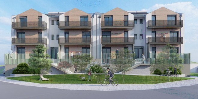 <h5><i>Topliţa:</i></h5>A fost adoptat proiectul tehnic pentru locuinţele nZEB