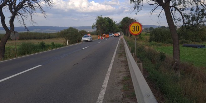 S-a reluat traficul rutier pe DN 13 A, la ieșirea din Miercurea-Ciuc spre Odorheiu Secuiesc