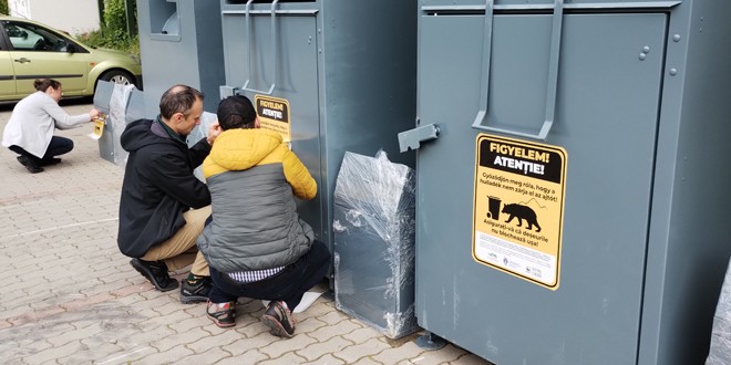 Mai multe containere anti-urs, fabricate şi testate în Slovacia, amplasate în staţiunea Băile Tuşnad
