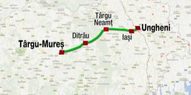 Revizuirea studiului de fezabilitate pentru autostrada Târgu-Mureş – Iaşi