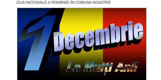 Manifestări prilejuite de Ziua Naţională a României