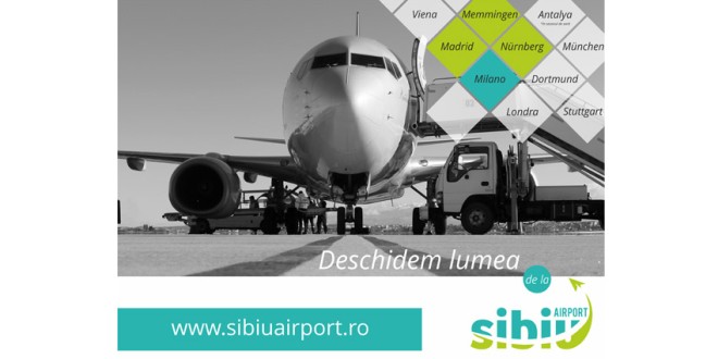 Şase luni de creștere continuă la Aeroportul Internațional Sibiu