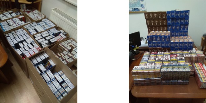 Peste 83.500 de ţigarete de contrabandă şi alte bunuri, în valoare totală de aproape 70.000 de lei, confiscate