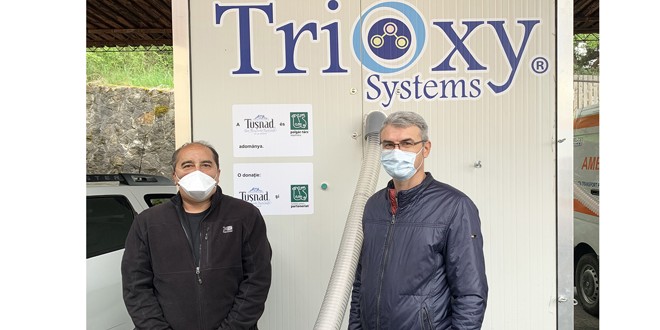 Apemin Tuşnad şi Fundaţia pentru Parteneriat donează un generator de ozon şi echipamente de protecţie Serviciului Judeţean de Ambulanţă Harghita