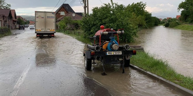 Subsoluri inundate în Odorheiu Secuiesc