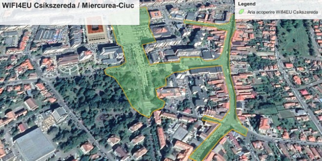 WIFI gratuit în centrul municipiului Miercurea Ciuc, un nou pas spre un oraş inteligent