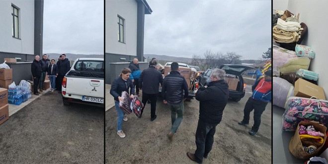 Ajutoare de la Corbu, pentru refugiații din Ucraina ajunși la Vama Siret