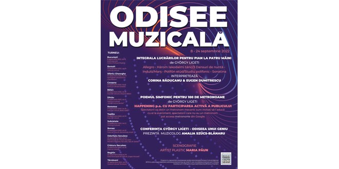 „Odisee muzicală”, un nou turneu de concerte interdisciplinar (concert, happening, conferinţă, scenografie), dedicat muzicii contemporane