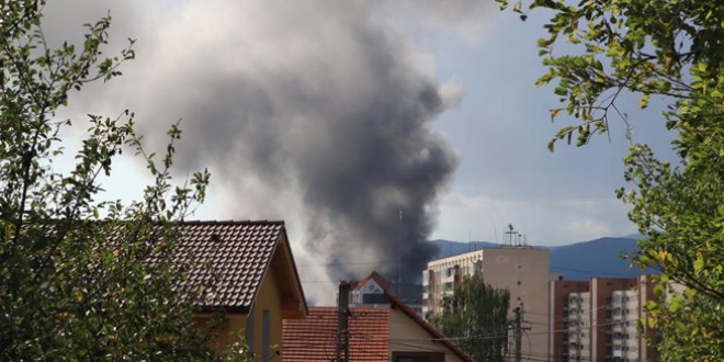 Incendiu la un depozit de cartofi din Miercurea-Ciuc (imagini video)
