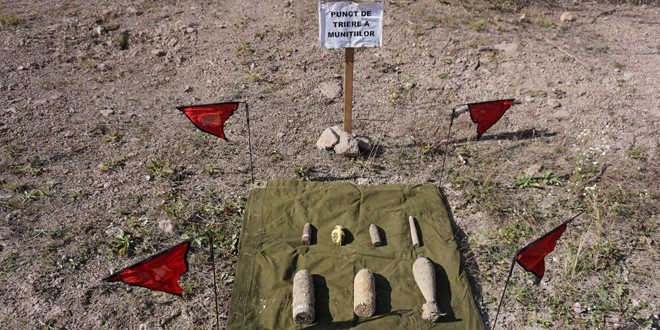 Misiune de distrugere a muniţiei rămase neexplodată din timpul celor  două războaie mondiale