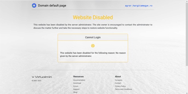 Pagina de Internet a Consiliului Judeţean Harghita a fost piratată