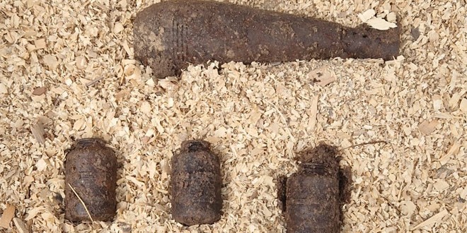 Elemente de muniţie neexplodată, găsite în Băile Tuşnad