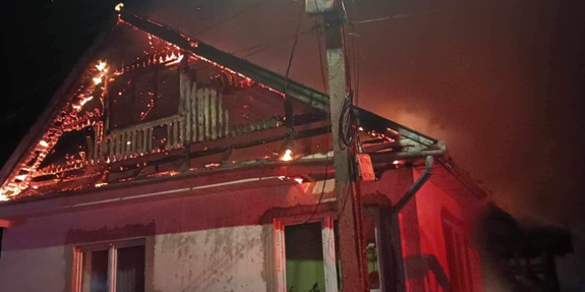 Incendiu izbucnit într-o gospodărie din localitatea Căpâlniţa
