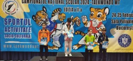 Ciucan pe podium la Campionatul Naţional Şcolar 2024 – Taekwondo WT