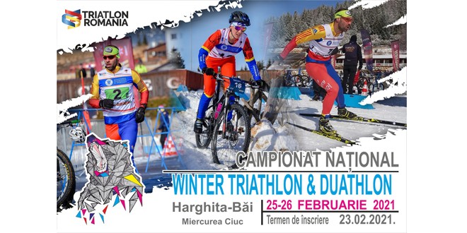 Campionatul Național de Winter Triathlon, la Harghita Băi
